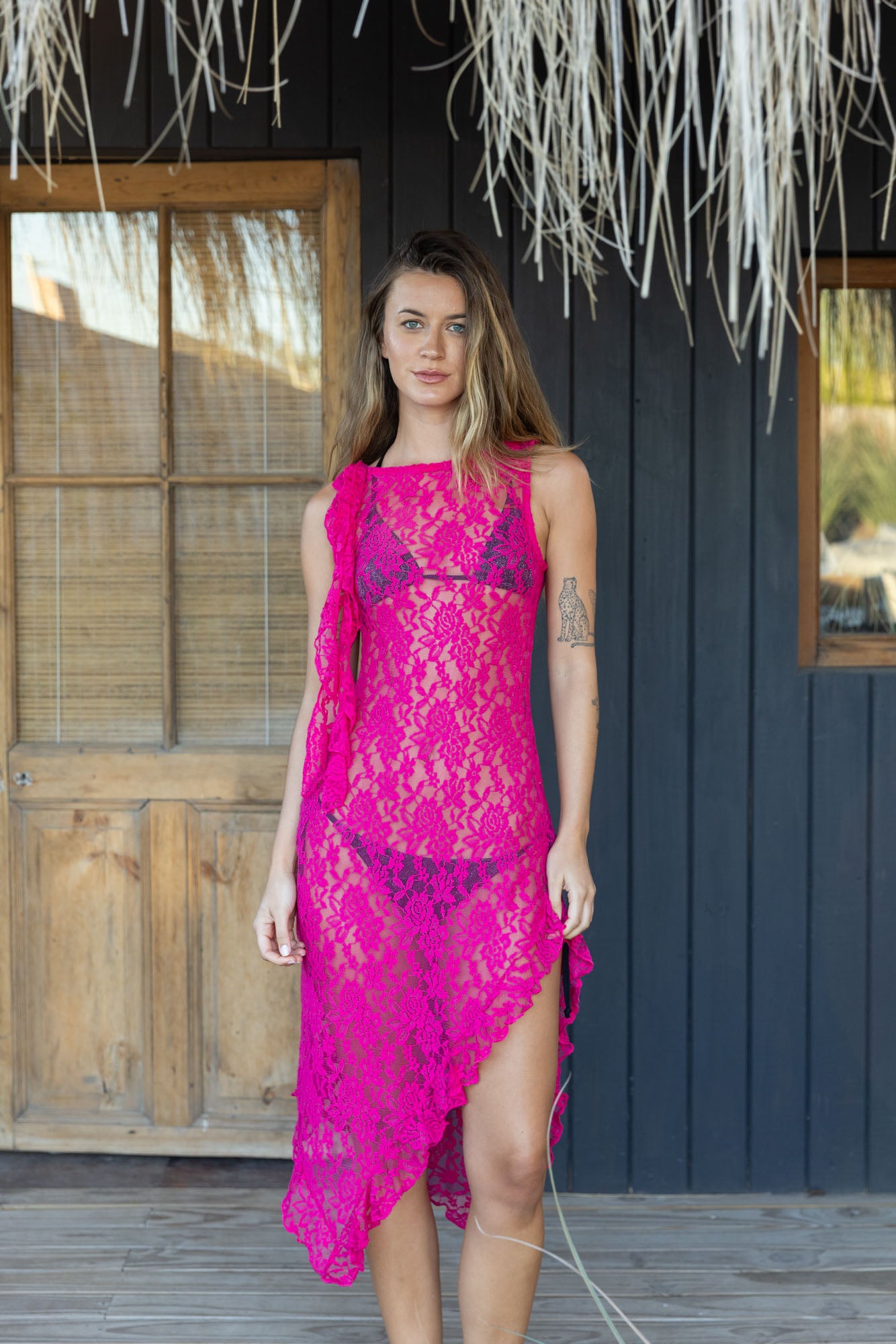 VESTIDO ROSAS